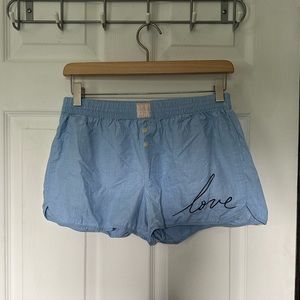 Gap Love PJ Shorts, XS, Blue